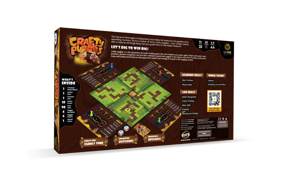 CRAFTY PUGGLES Board Game - Educational | Treasure Game - Image 2