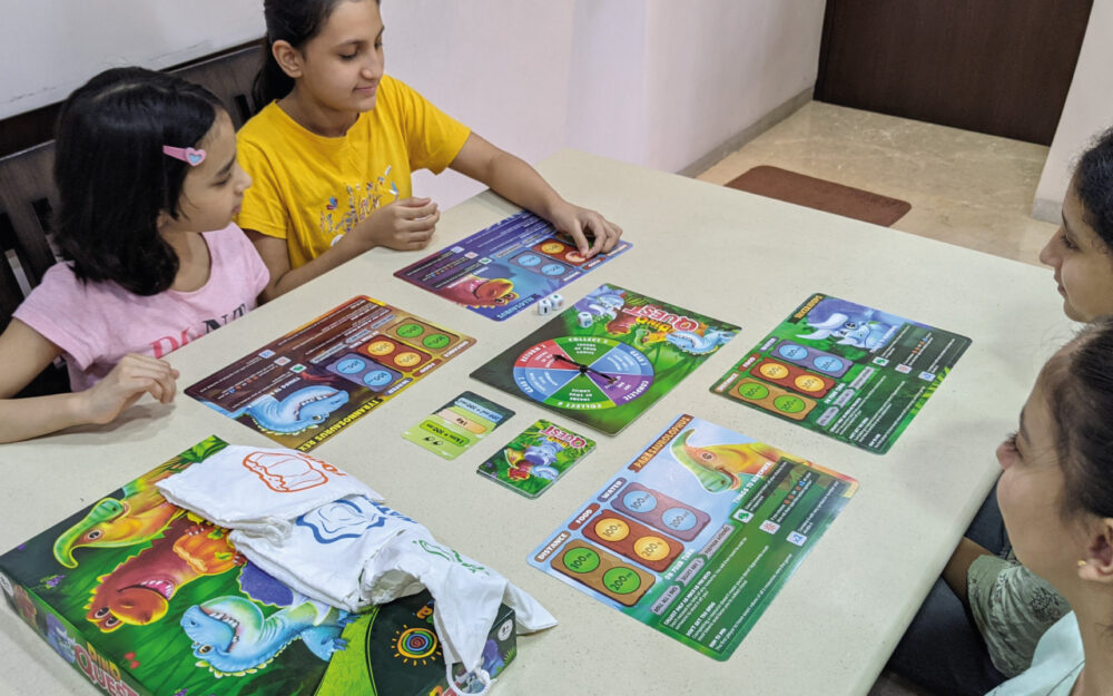 DINO QUEST Board Game - STEM Educational Game About Measurements - Image 3