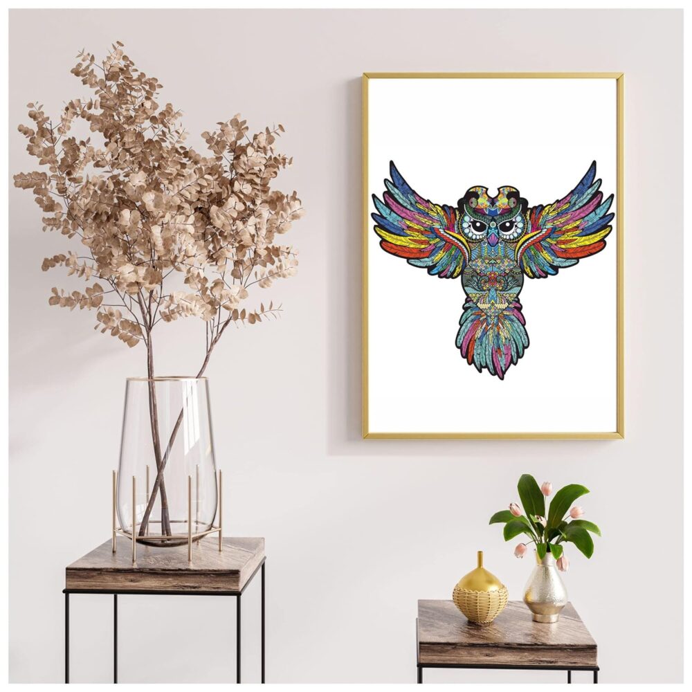 Majestic Owl Shape Wooden Puzzle 100 Pcs - Image 7