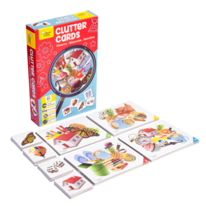Clutter cards box with components