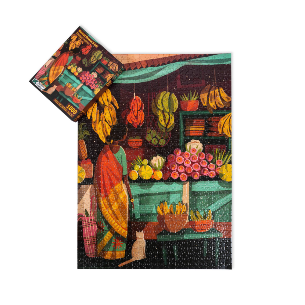 Market Woman & Cat 1000 Pc Puzzle - Image 3