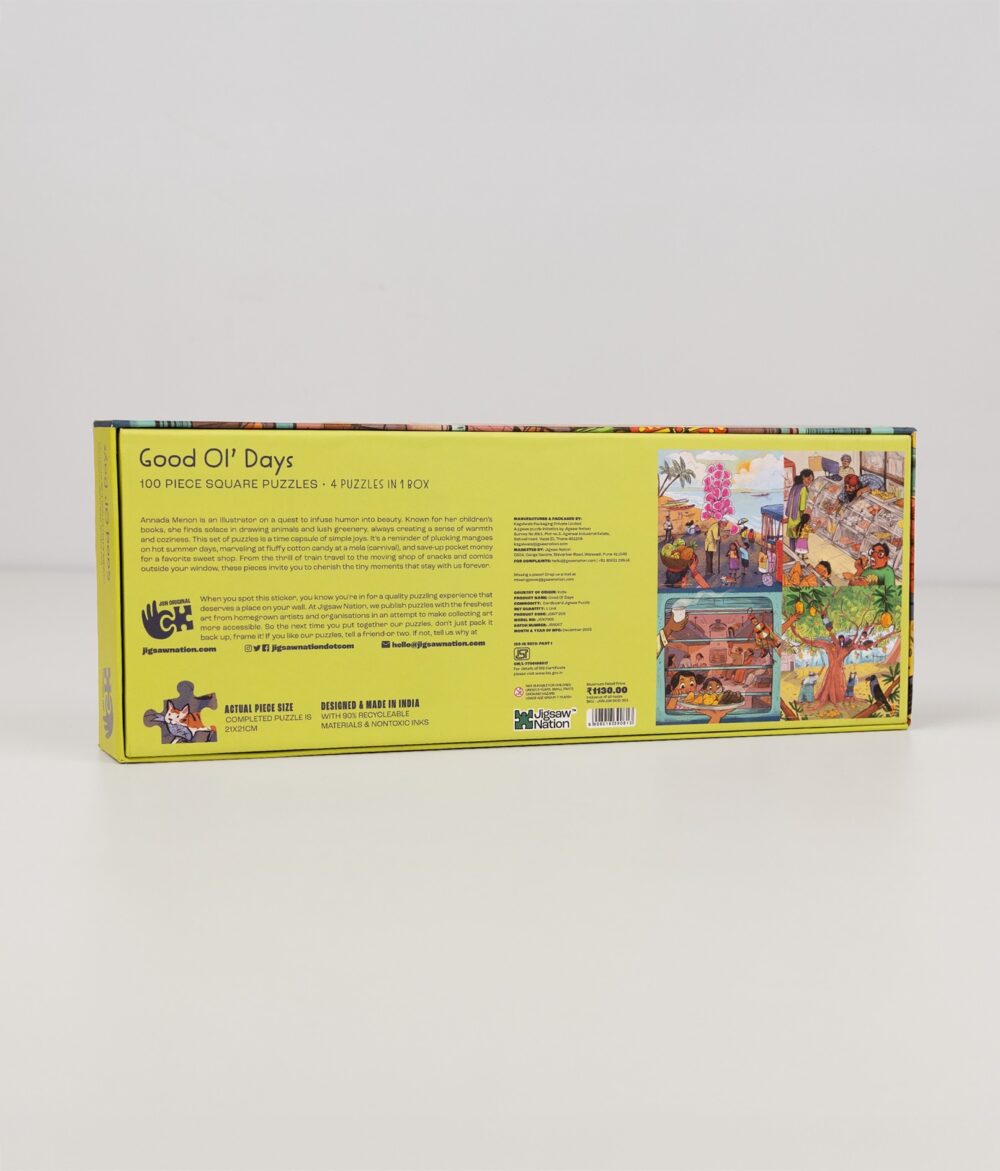 Good Old Days 100 Pc Puzzle 4 in 1 Box - Image 2