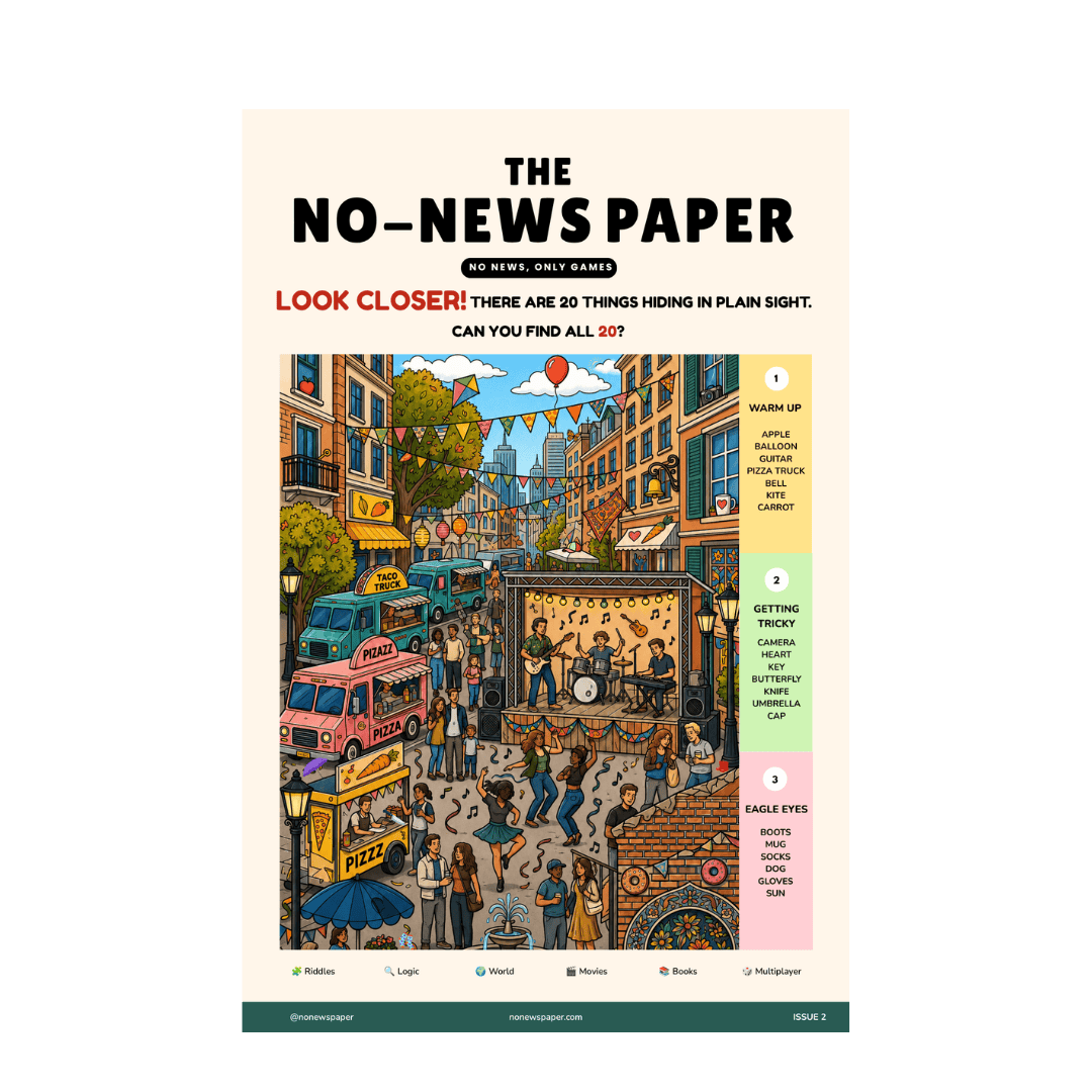 1-no-newspaper-sunday-club-funday-express-crossword-sudoku-puzzle-games-99 No News Paper Vol. 02 - Image 1