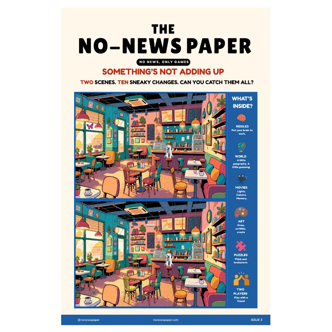 no-news-paper-volume-3-puzzle-newspaper-like-funday-express-buy-online-shuffle-games No-News Paper Vol. 03 - Image 1